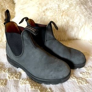 Black Leather Blundstone Ankle Boots
